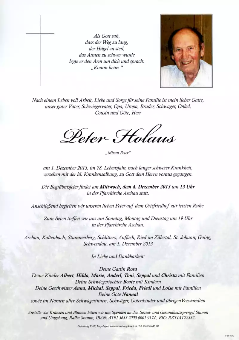 Parte von Peter Holaus